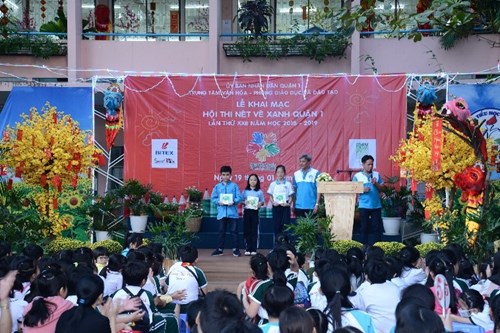Hội thi Nét Vẽ Xanh Quận 1 năm học 2018 – 2019